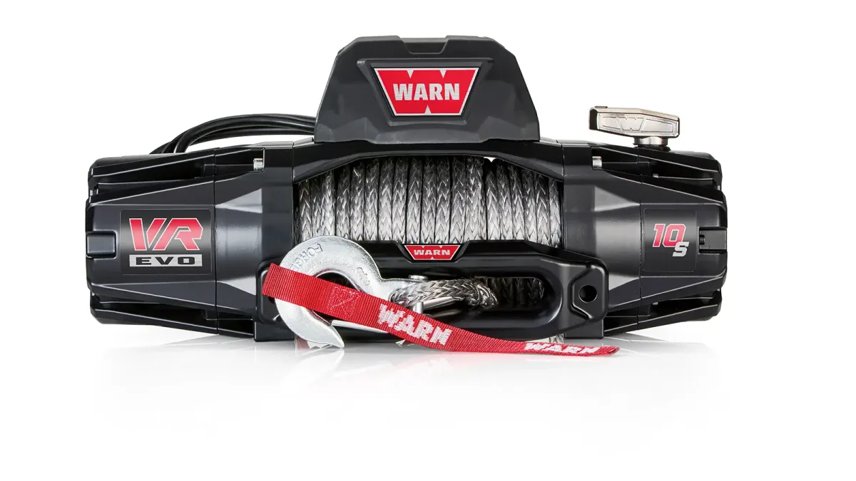WARN VR EVO 10-S Winch, 10,000 lb, Synthetic Rope — 103253
