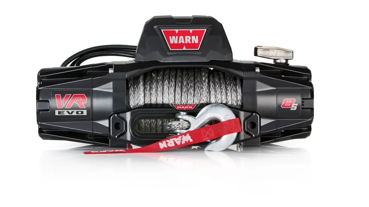 WARN VR EVO 8-S Winch, 8,000 lb, Synthetic Rope — 103251