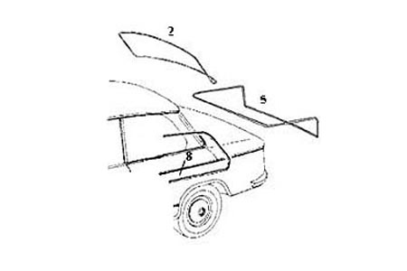 BMW 2000 NK Front & Rear Window Seals (Rubber)