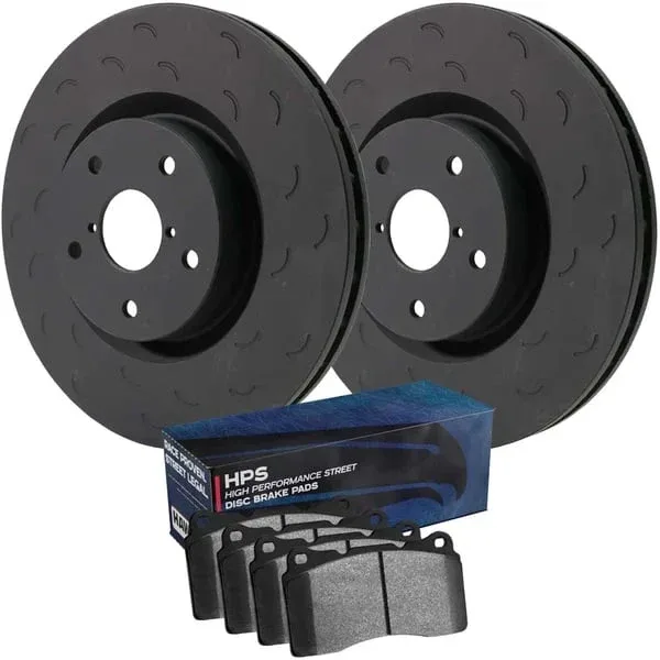 Hawk Performance Talon Slotted Rear Rotor & HPS Pad Kit — 2000–2002 Dodge Ram 2500 / 3500, 2WD and 4WD — HKS4451.299F