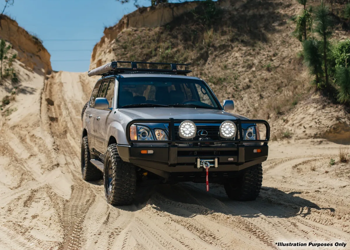 Dobinsons Classic Black Bull Bar for Toyota Land Cruiser 100 Series — BU59-3508