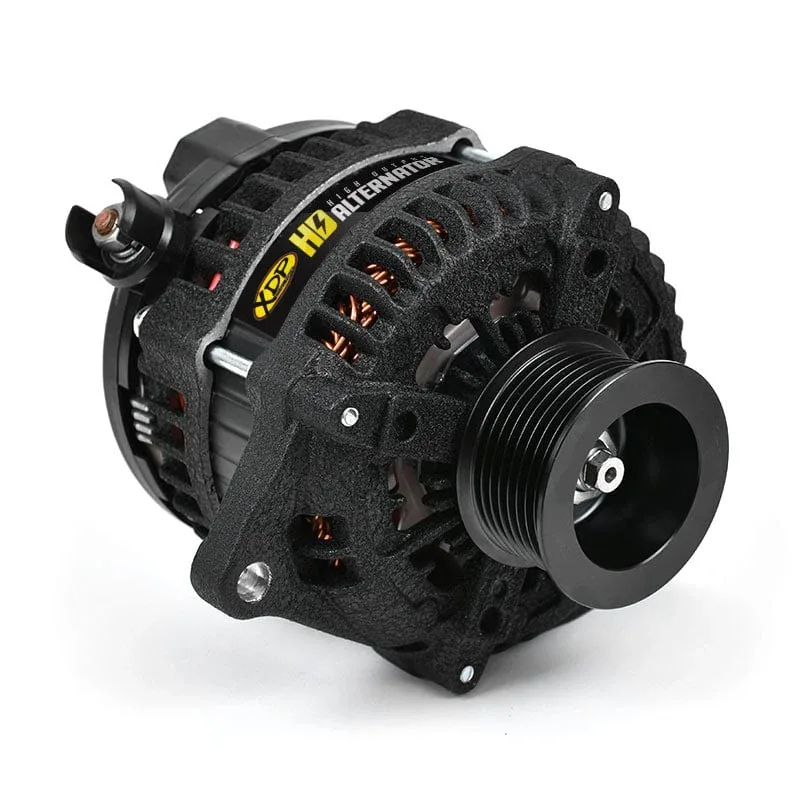 XDP HD High-Output Alternator, Wrinkle Black — 2007.5–2020 Ram 6.7L Cummins — XD354