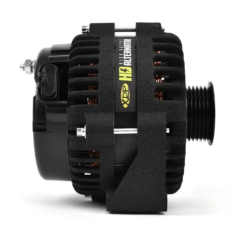 XDP HD High-Output Alternator, Wrinkle Black — 1990–1998.5 Dodge Ram 5.9L Cummins — XD510