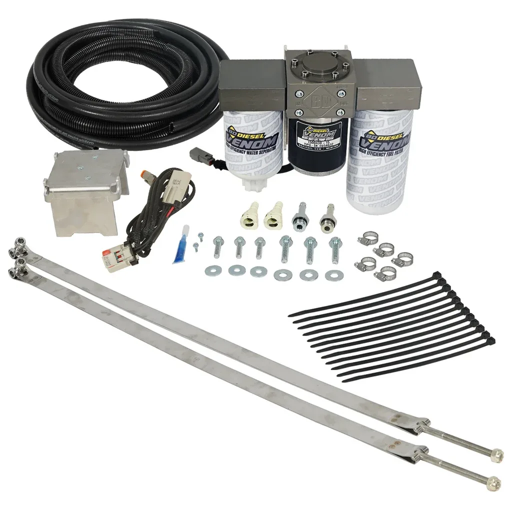 BD Diesel Venom Fuel Lift Pump with Filter & Separator — 2005–2012 Dodge / Ram 2500 / 3500 5.9L / 6.7L Cummins — 1050333