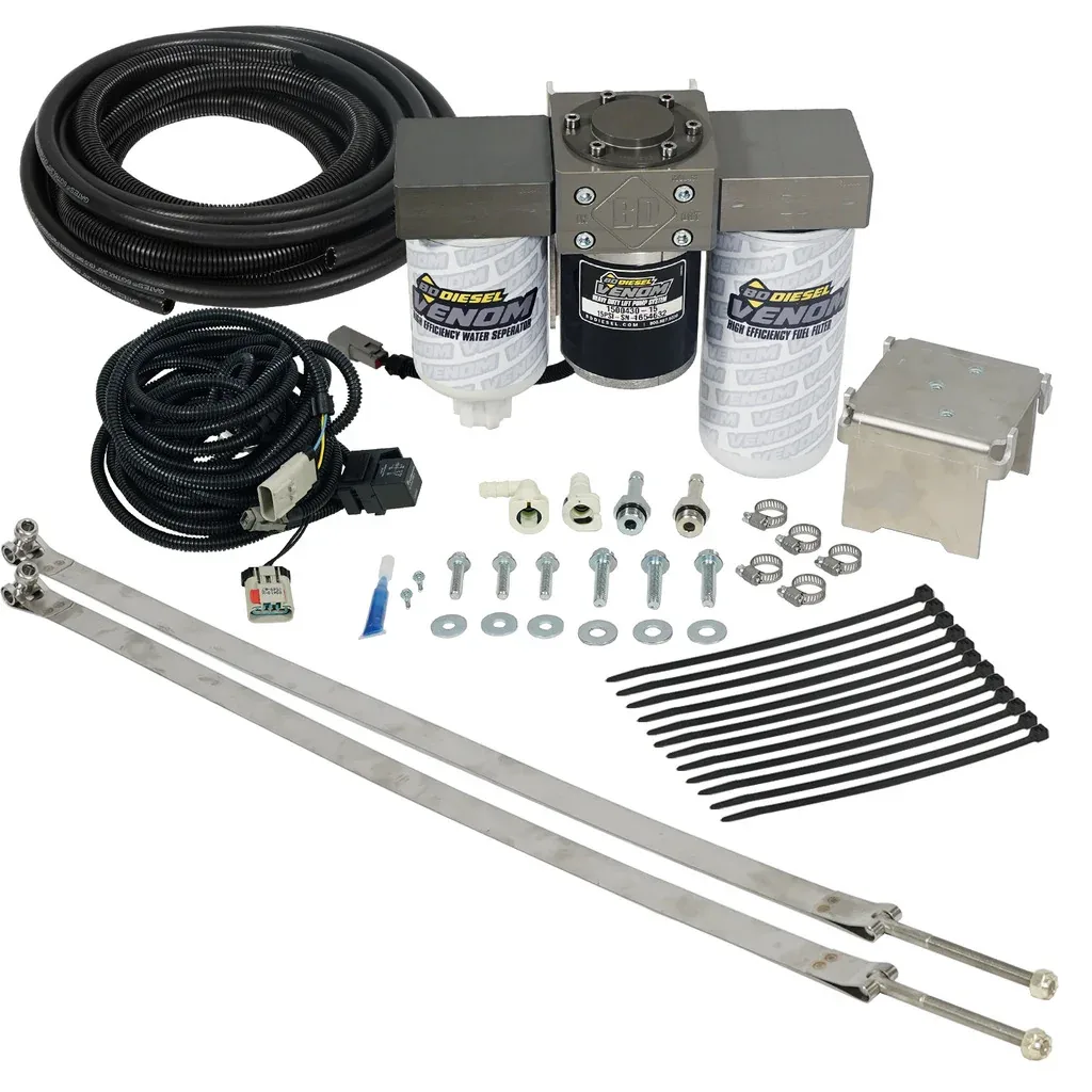 BD Diesel Venom Fuel Lift Pump with Filter & Separator — 2013–2022 Ram 2500 / 3500 6.7L Cummins — 1050334