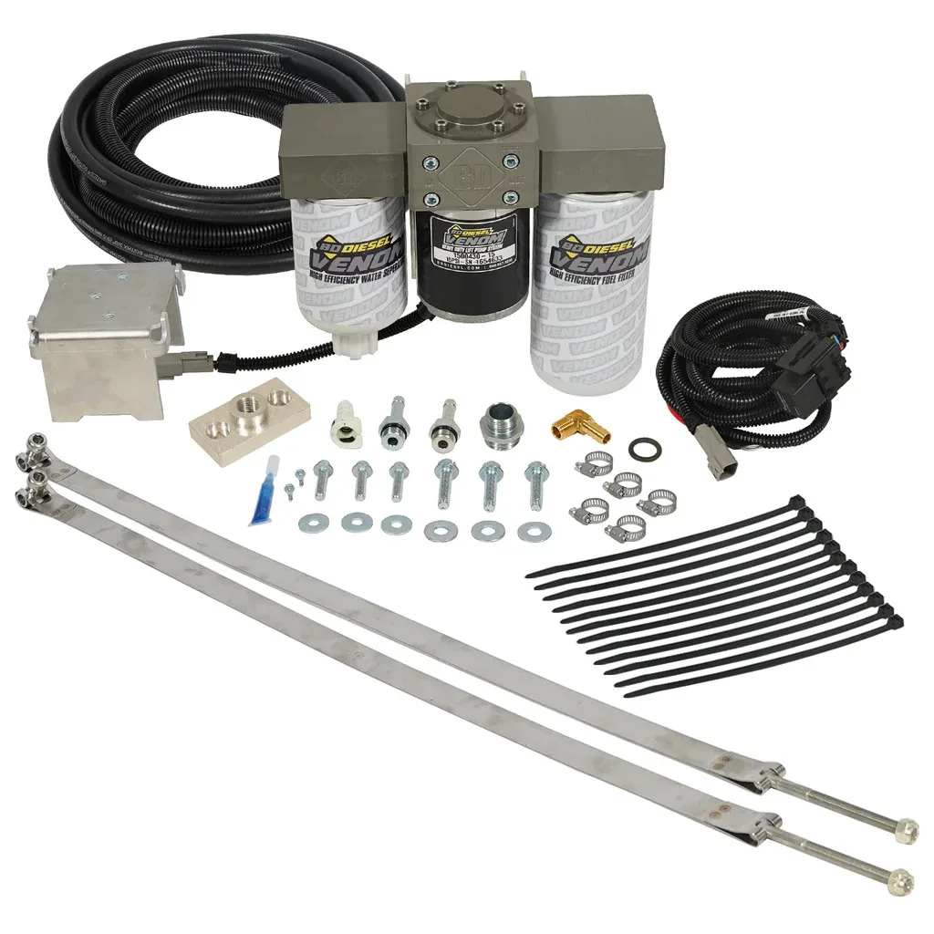 BD Diesel Venom Fuel Lift Pump with Filter & Separator — 2003–2004.5 Dodge Ram 2500 / 3500 5.9L Cummins — 1050335