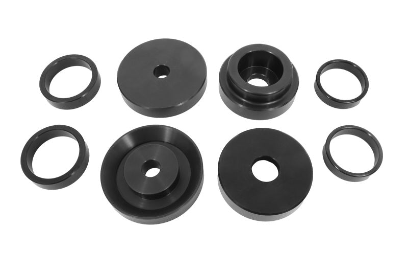 BMR 2008-2018 Challenger Rear Cradle Lockout Bushing Kit - Black Anodized — image 1
