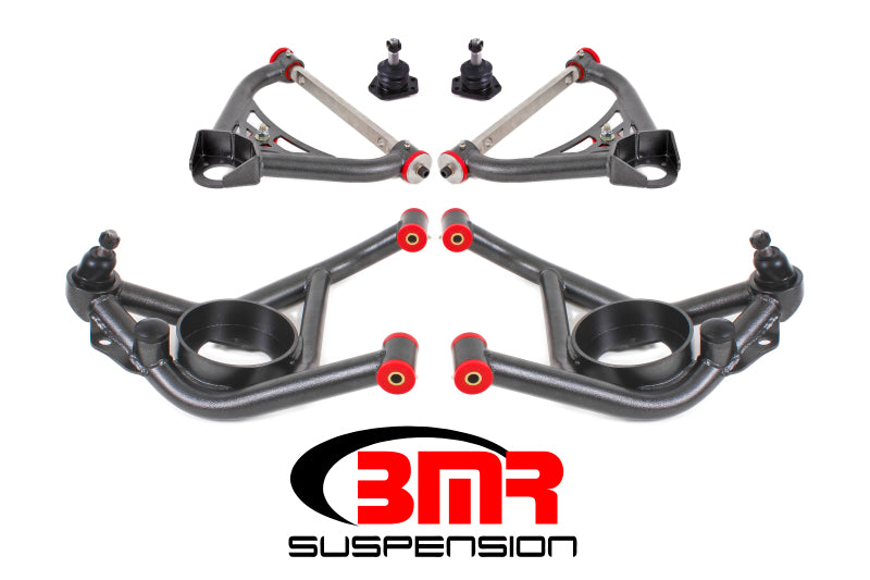 BMR 70-81 2nd Gen F-Body Upper And Lower A-Arm Kit - Black Hammertone — image 1