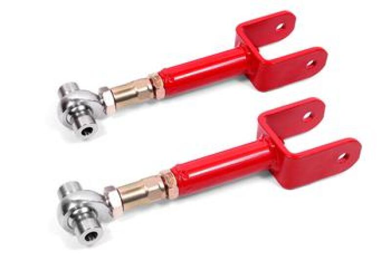 BMR 78-87 G-Body Upper Control Arms DOM On-car Adj Rod Ends - Red — image 1