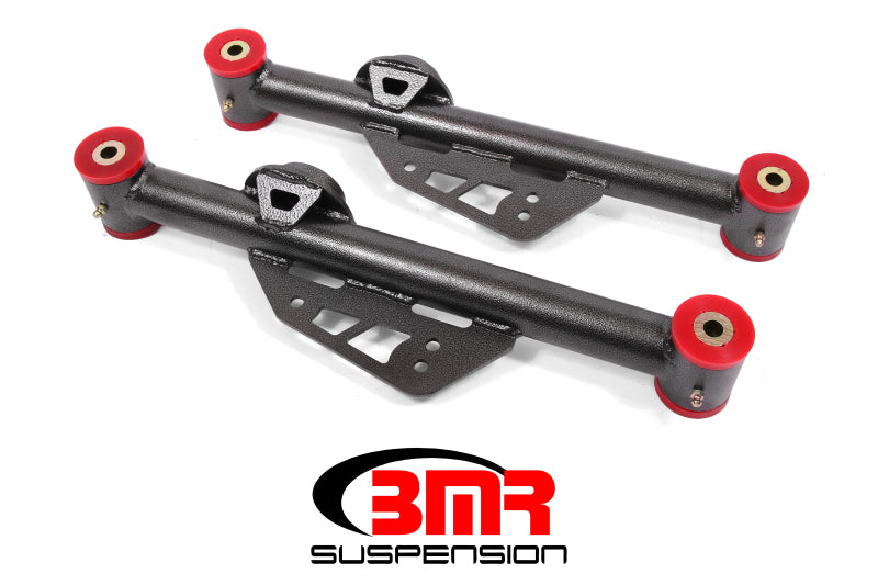 BMR 79-98 Fox Mustang Non-Adj. Lower Control Arms (Polyurethane) - Black Hammertone — image 1