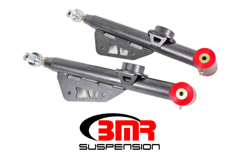 BMR 79-98 Fox Mustang Single Adj. Lower Control Arms / Rod End (Polyurethane) - Black Hammertone — image 1