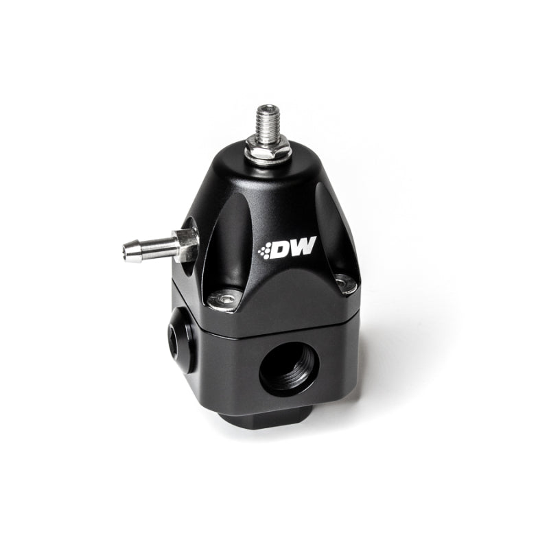 DeatschWerks DWR1000c Adjustable Fuel Pressure Regulator Dual 6AN Inlet and 6AN Outlet - Black — image 1
