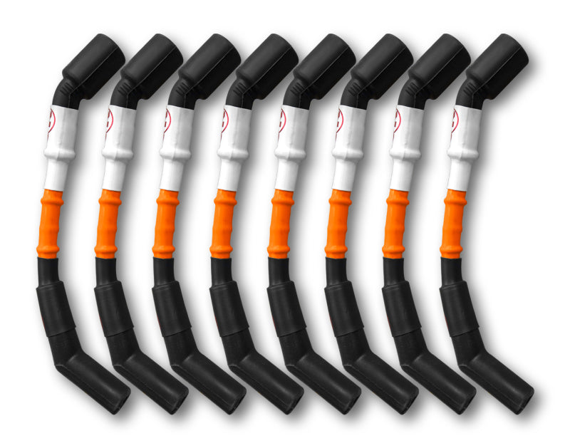 Kooks 10mm Spark Plug Wires - Orange w/Black Boots (8 pc. Set) — image 1