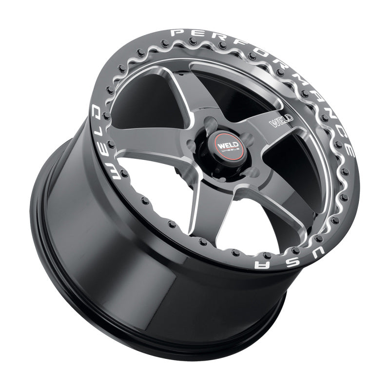 Weld S156 15x10 Ventura 6 Drag 6x139.7 ET38 BS7.00 Gloss BLK MIL DIA 106.1 — image 1