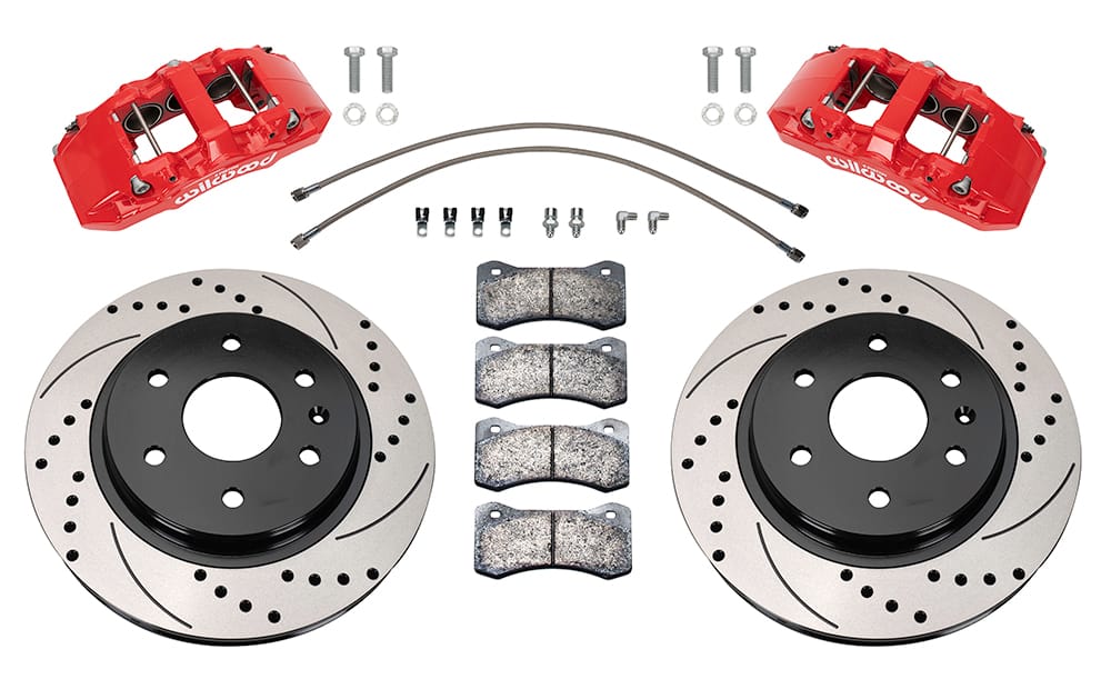 Wilwood 99-06 Chevy Silverado/GMC Sierra Aero6-DM Front Brake Kit - D&S - Red