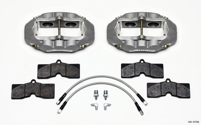 Wilwood D8-4 Front Caliper Kit Clear Corvette C2 / C3 65-82 — image 1