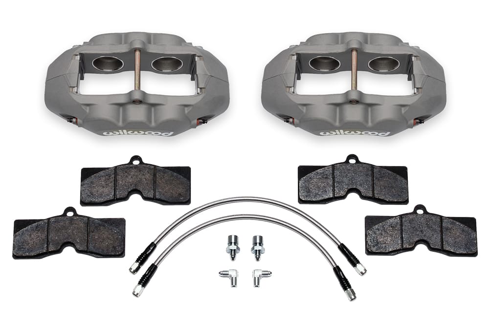 Wilwood D8-4 Front Caliper Kit Clear Corvette C2 / C3 65-82