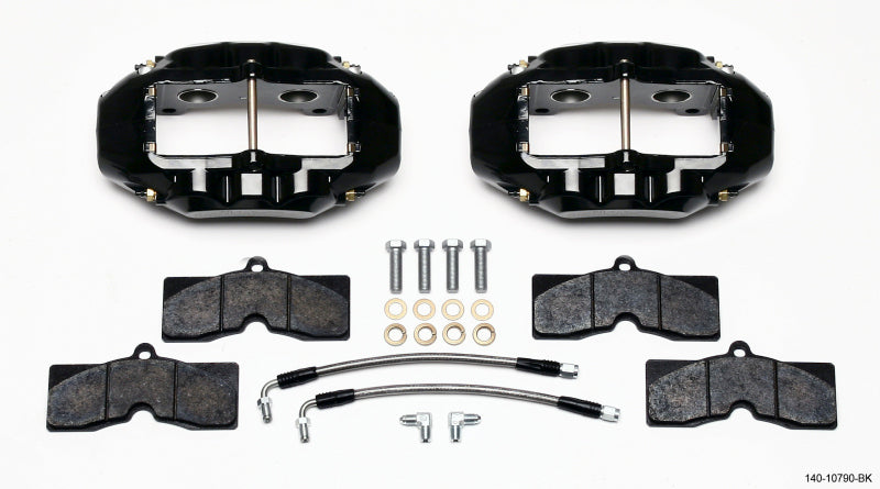 Wilwood D8-4 Rear Caliper Kit Black Corvette C2 / C3 65-82 — image 1