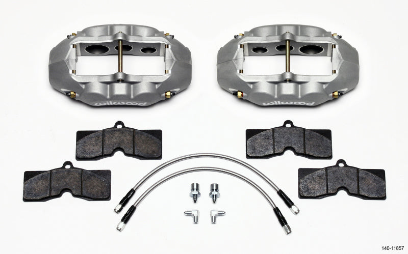 Wilwood D8-6 Front Caliper Kit Clear Corvette C2 / C3 65-82 — image 1