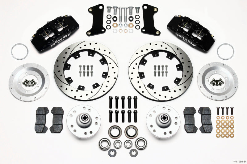 Wilwood Dynapro 6 Front Hub Kit 12.19in Drilled 67-69 Camaro (*Line Kit Needed*) — image 1