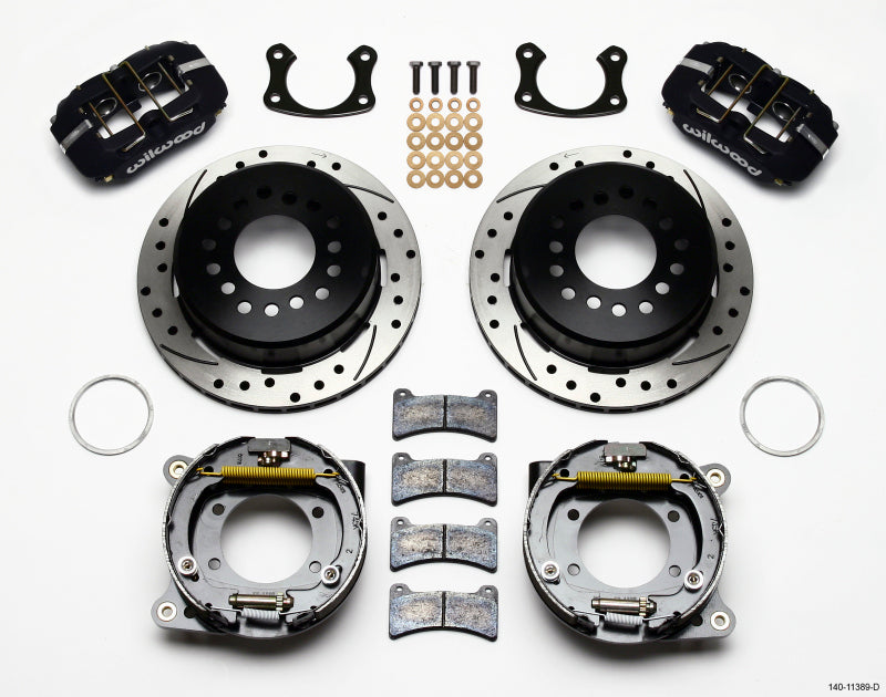 Wilwood Dynapro Low-Profile 11.00in P-Brake Kit Drilled New Big Ford 2.50in Offset — image 1