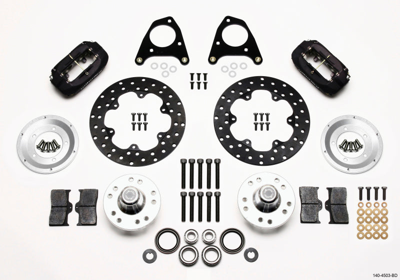Wilwood Forged Dynalite Front Drag Kit Drilled Rotor 87-93 Mustang 84-86 SVO 5 Lug — image 1