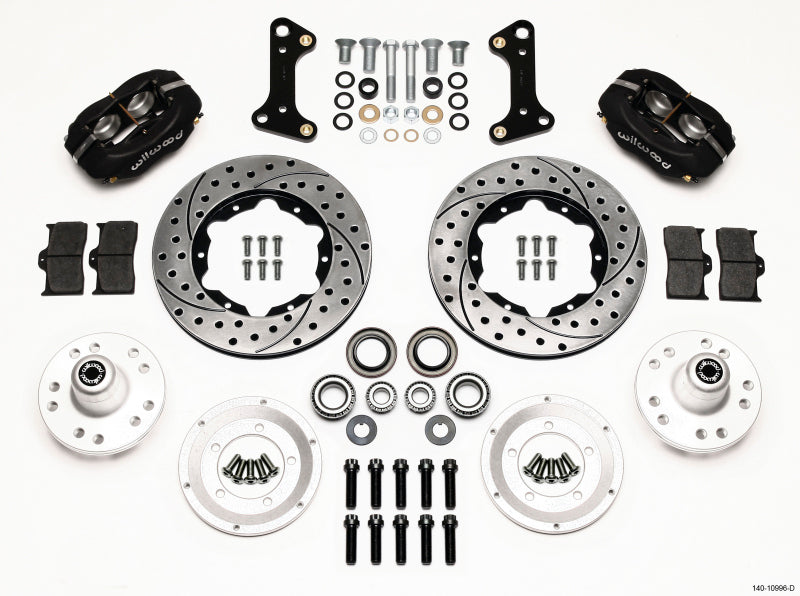 Wilwood Forged Dynalite Front Kit 11.00in Drilled 67-69 Camaro 64-72 Nova Chevelle — image 1