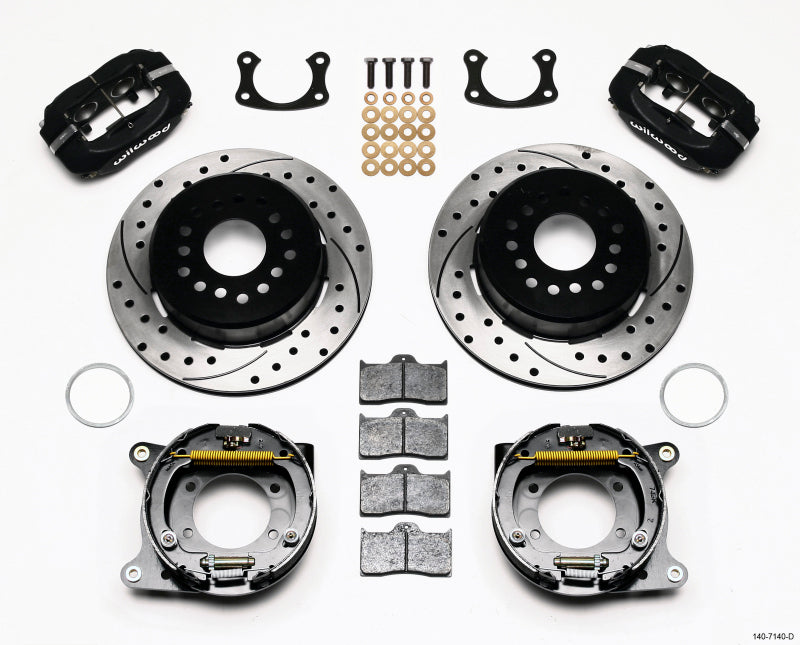 Wilwood Forged Dynalite P/S Park Brake Kit Drilled New Big Ford 2.50in Offset — image 1
