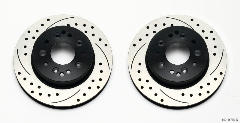 Wilwood Rotor Kit Rear-Drilled 65-82 Corvette C2/C3 (1Pc Rotors) — image 1