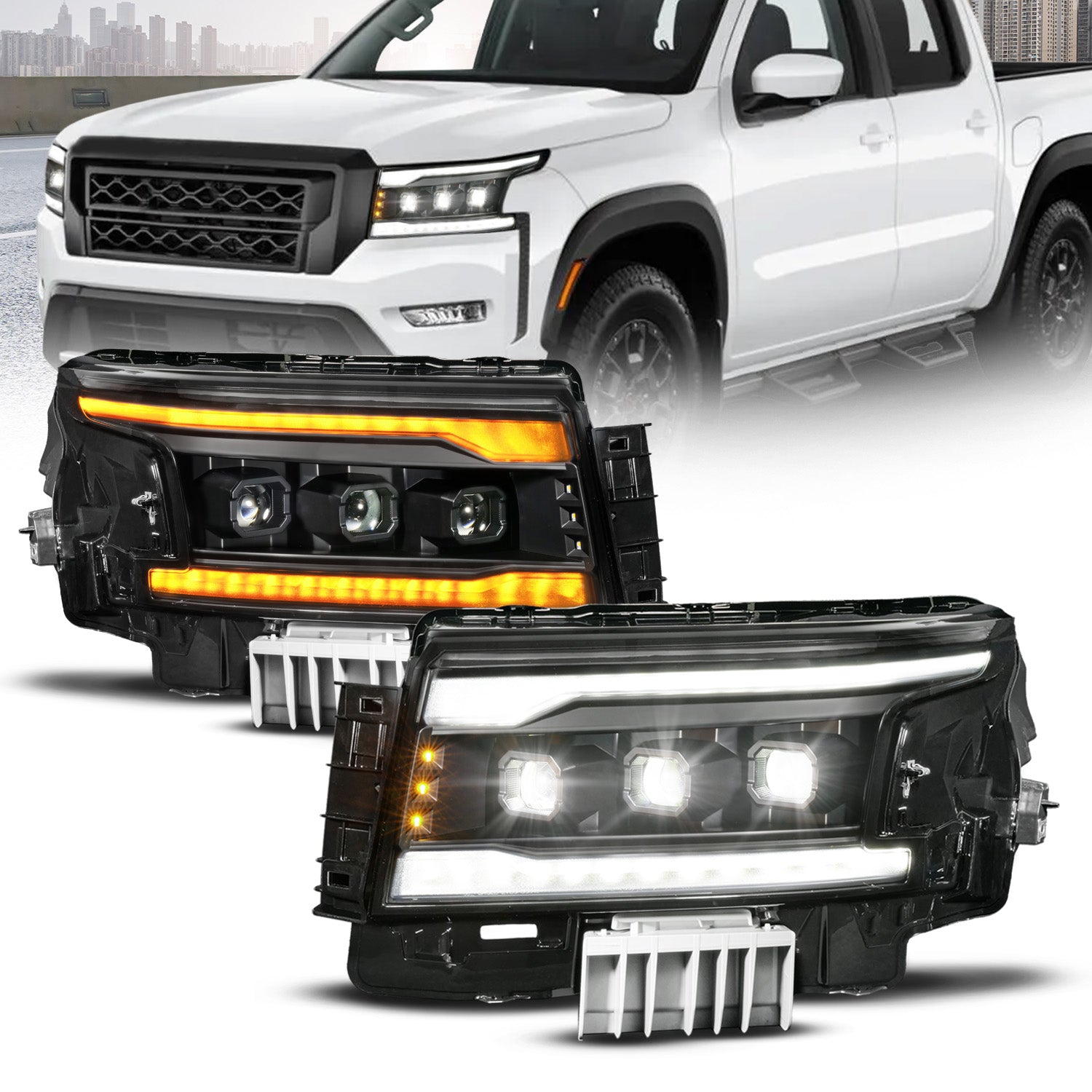 Anzo LED Headlights for Nissan Navara