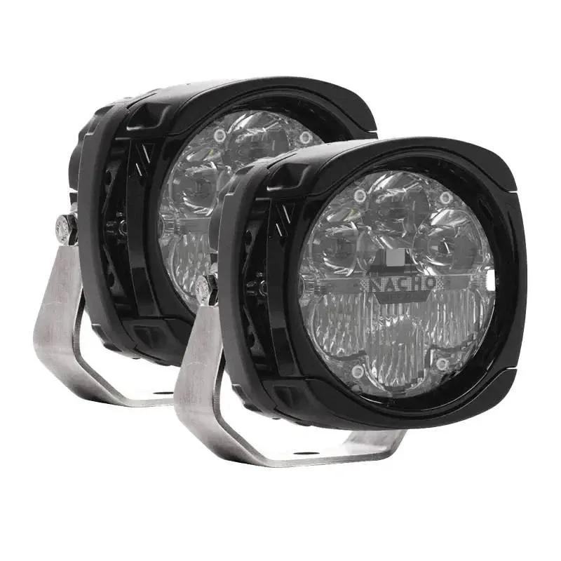 NACHO Quatro SAE LED Auxiliary Light Combo Amber Set — PM471