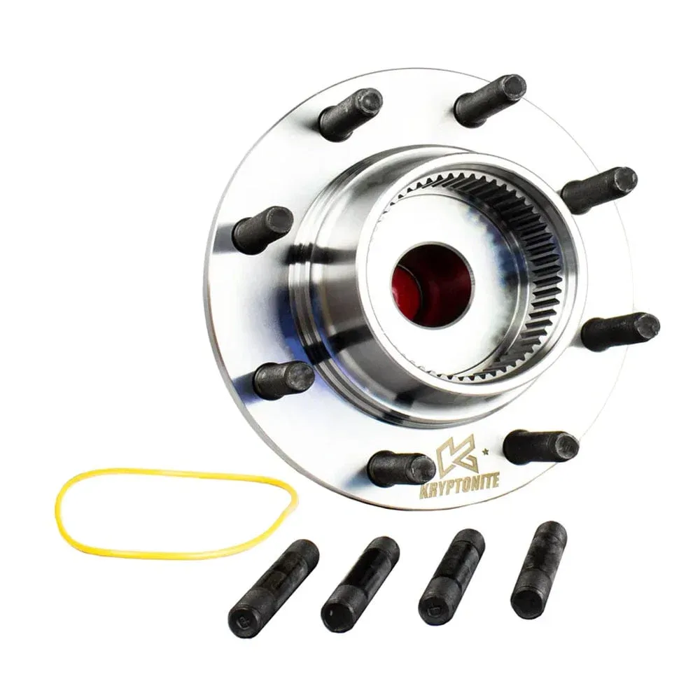 Kryptonite Wheel Bearing & Hub Assembly, coarse thread (M14 × 2.0) — 1999–2004 Ford F-250 / F-350 Super Duty and Excursion 4x4 — KR205-C
