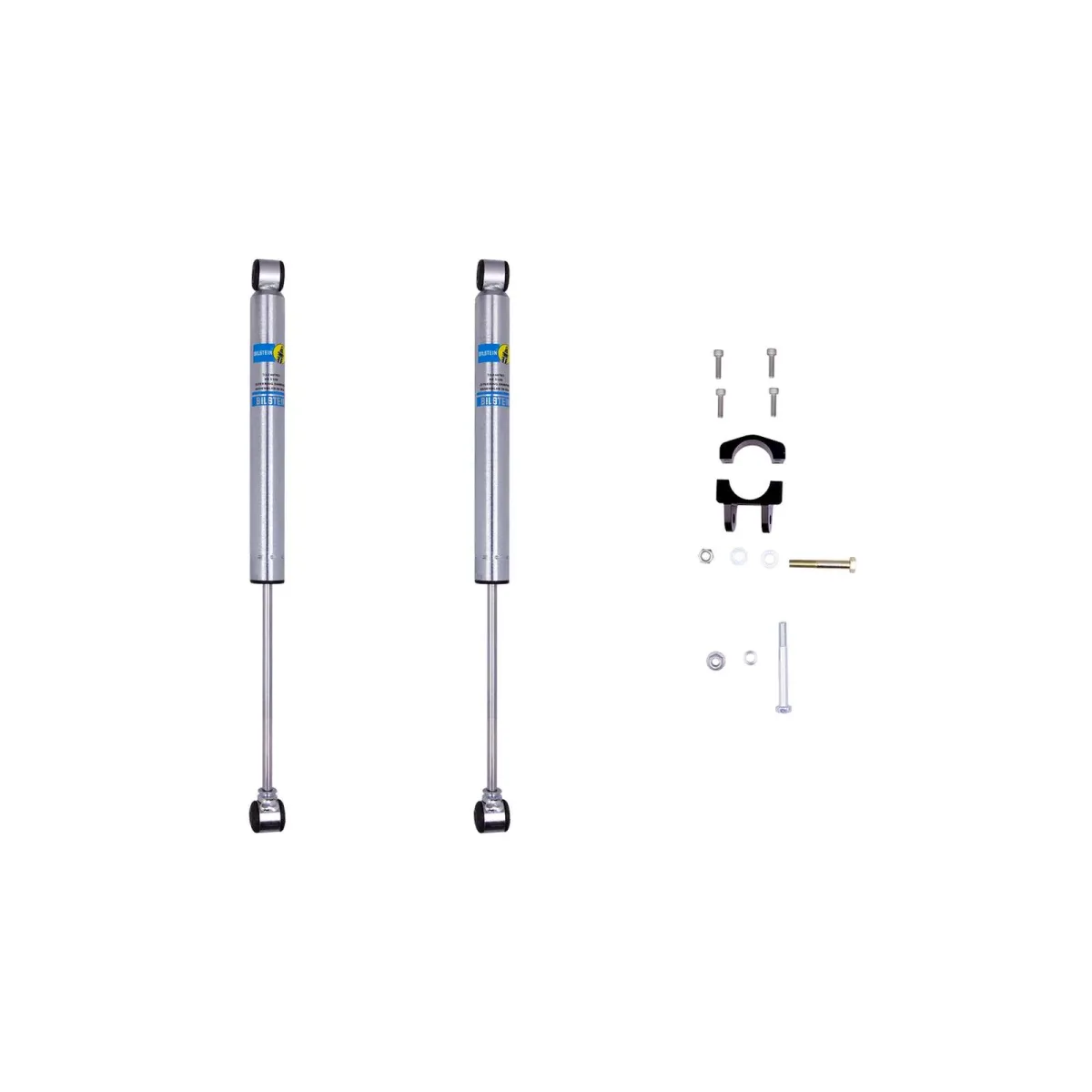 Bilstein 5100 Dual Steering Stabilizer Kit Dual Steering Stabilizer + Mounts for 2014–2023 Ram 2500 4WD — 53-264817