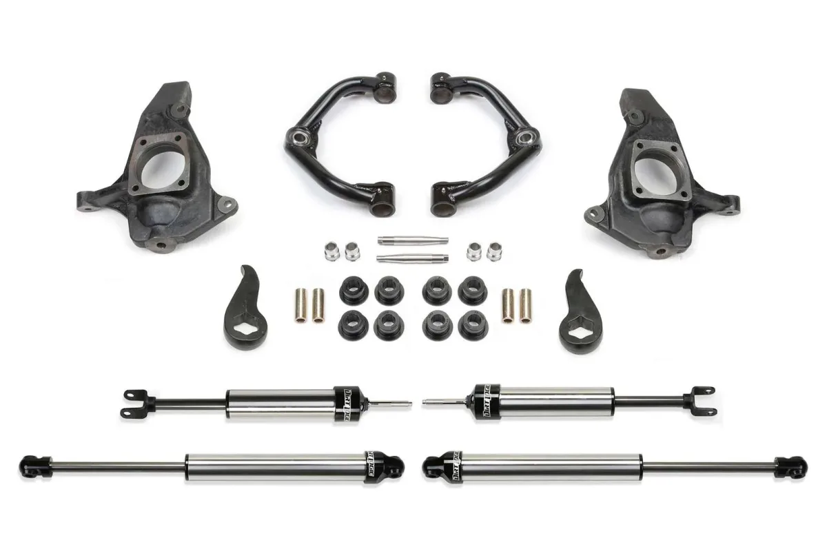 Fabtech 3.5 in Uniball UCA Lift Kit w/Dirt Logic Shocks for 2011–2019 Chevrolet Silverado 2500 HD 4WD RWD w/3.5 in lift — K1065DL — image 1