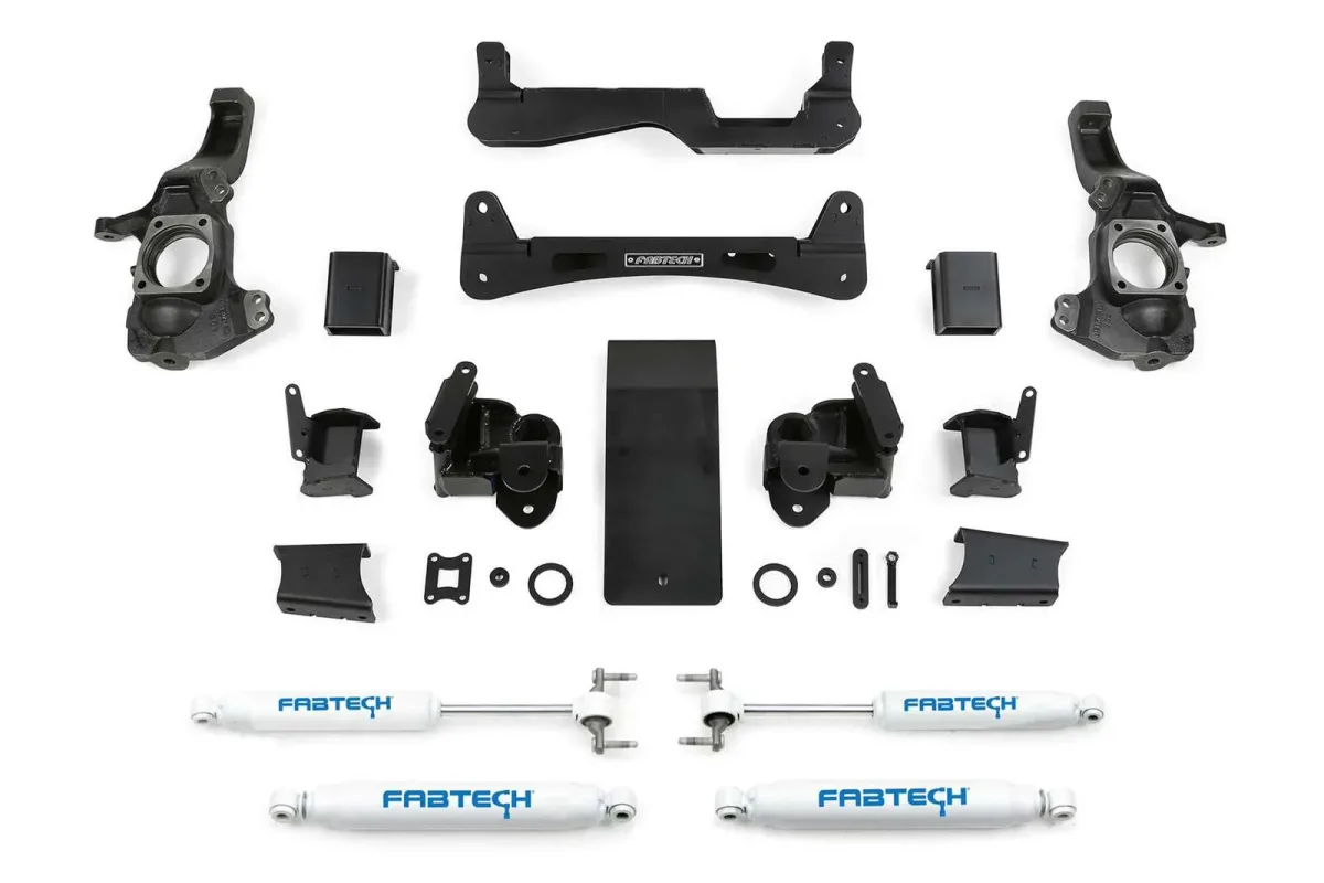 Fabtech 6 in RTS Lift Kit w/Performance Shocks for 2020–2024 Chevrolet Silverado 2500 HD 4WD w/6 in lift — K1159 — image 1