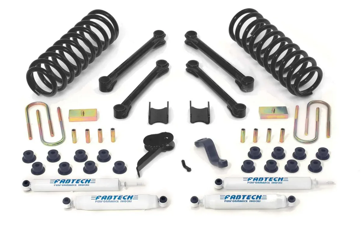 Fabtech 4.5 in Performance System w/Performance Shocks Kit for 2003–2010 Dodge Ram 3500 4WD w/4.5 in lift — K3006