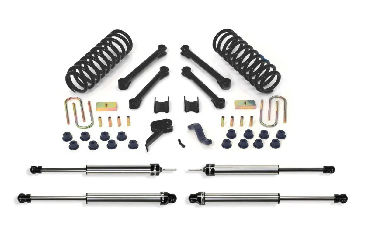 Fabtech 4.5 in Performance System w/Dirt Logic Shocks Kit for 2009–2013 Ram 3500 4WD w/4.5 in lift — K3037DL