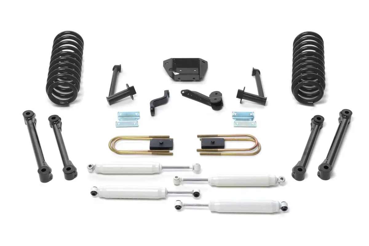 Fabtech 6 in Performance System w/Performance Shocks Kit for 2009–2013 Ram 3500 4WD w/6 in lift — K3038