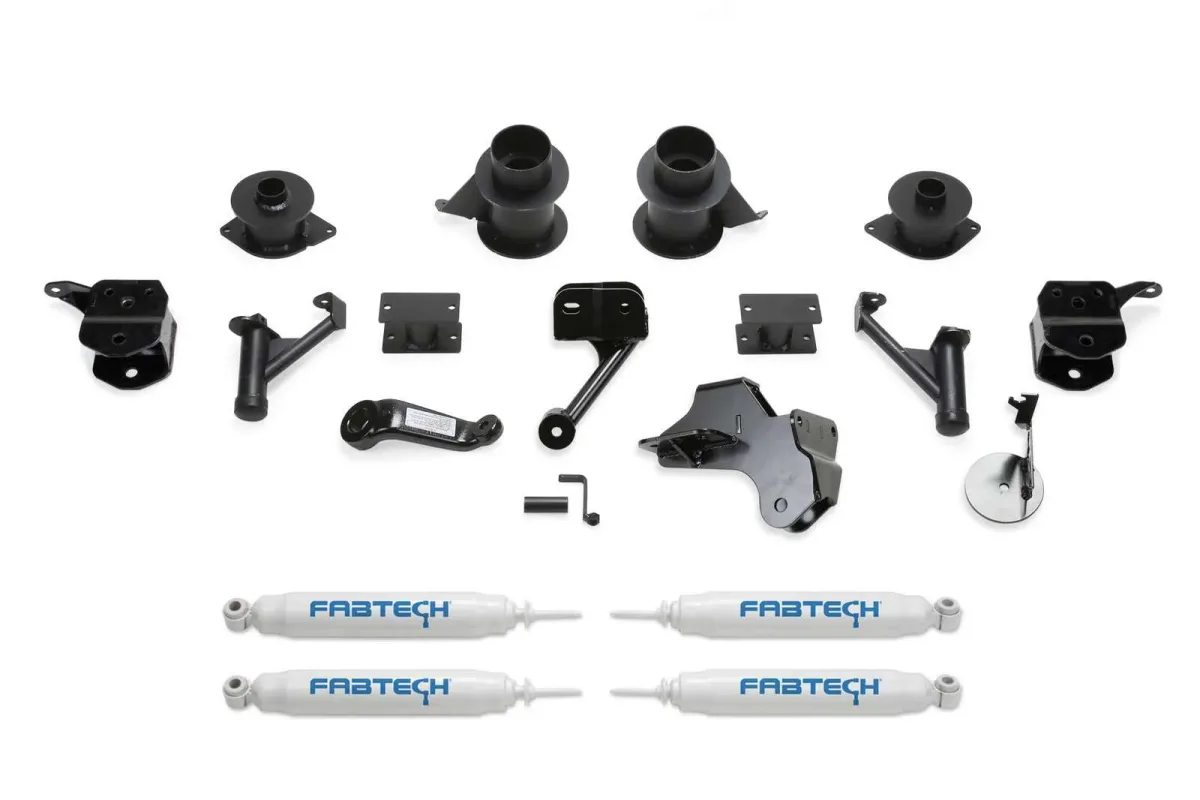Fabtech 5 in Basic Lift Kit w/Coil Spacers & Performance Shocks for 2019–2024 Ram 2500 4WD w/5 in lift — K3173