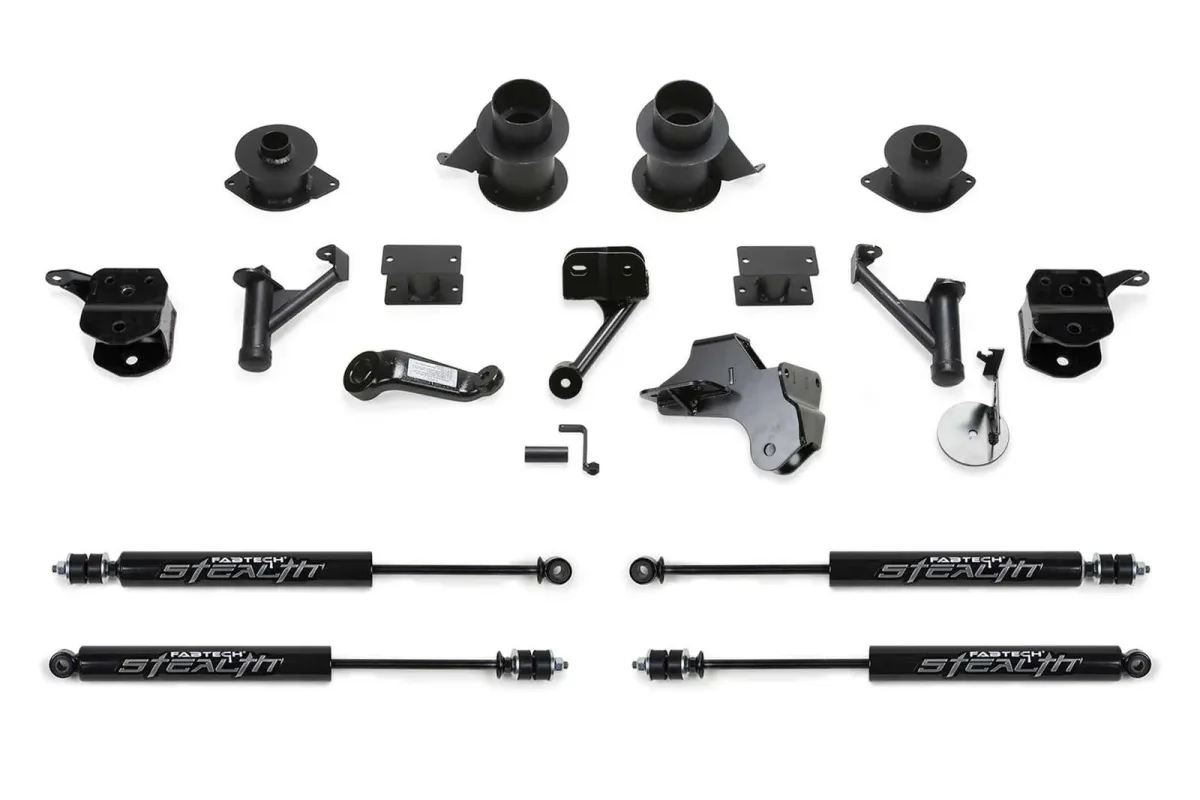 Fabtech 5 in Basic Lift Kit w/Coil Spacers & Stealth Shocks for 2019–2024 Ram 2500 4WD w/5 in lift — K3173M