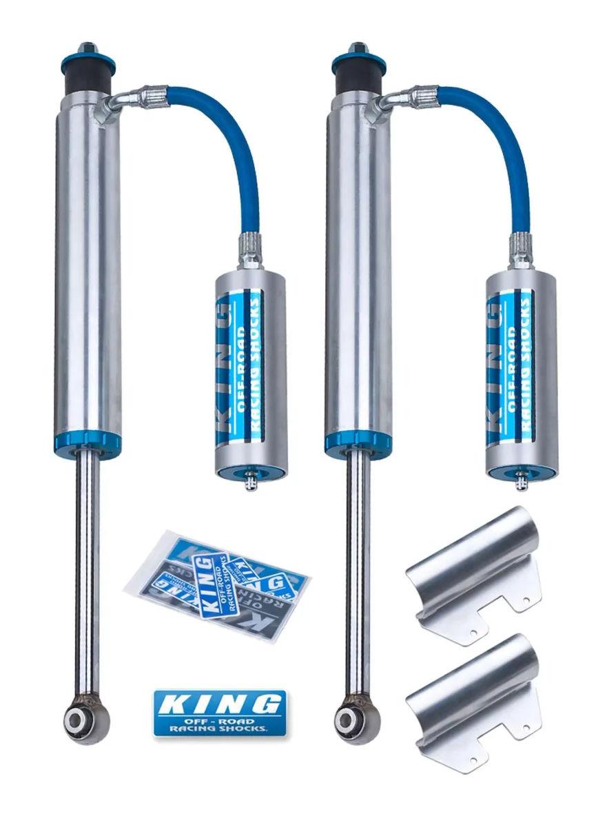 King Shocks 2.5 Performance w/ Remote Reservoir Shocks Rear Pair for 1998–2012 Toyota Land Cruiser 100 4WD — 25001-258A