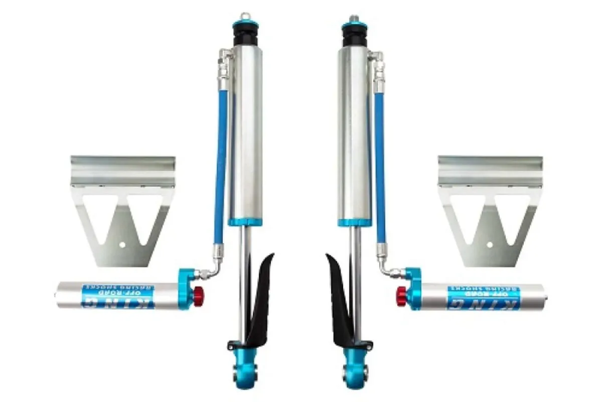 King Shocks 2.5 Performance w/ Remote Reservoir Shocks Rear Pair for 2008–2021 Toyota Land Cruiser 200 4WD — 25001-267A — image 1