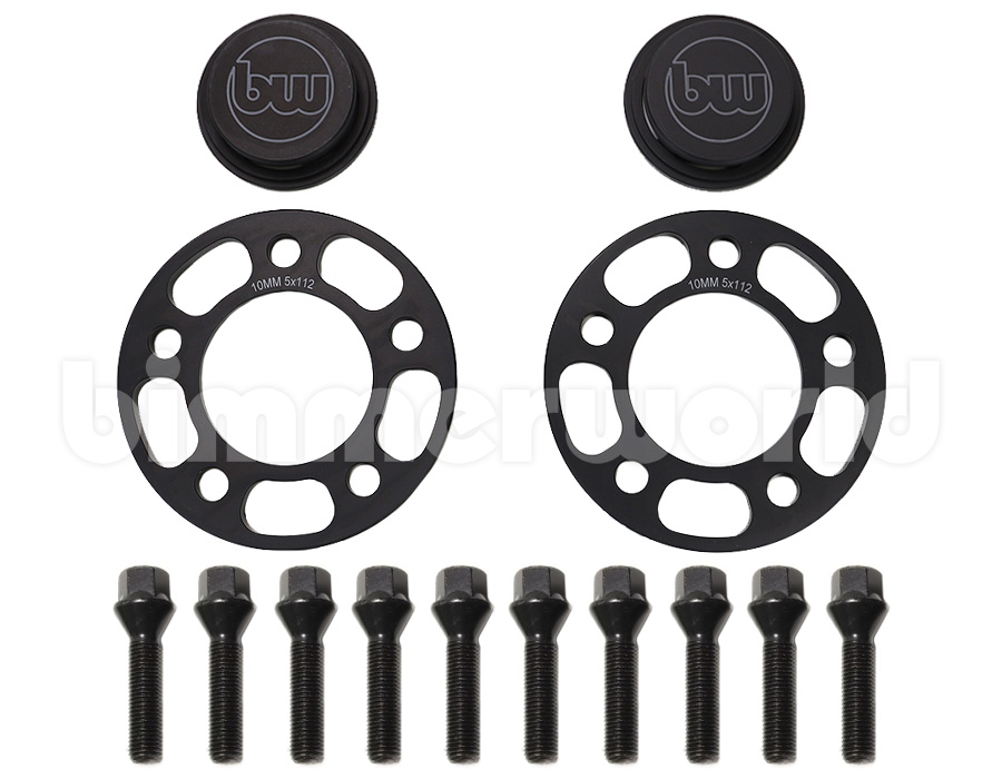 BimmerWorld 10mm 5x112 Wheel Spacers & M14 Bolts - G8X M2 M3 M4