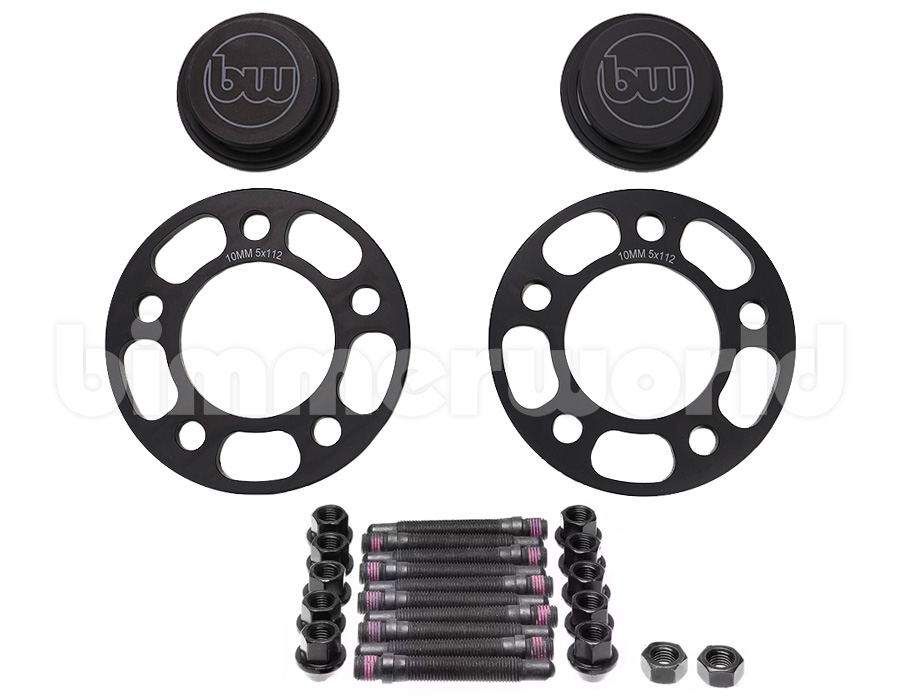 BimmerWorld 10mm 5x112 Wheel Spacers & Race Studs - G8X M2 M3 M4
