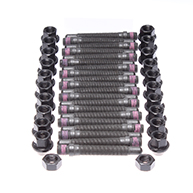 M12x1.5 82mm BimmerWorld Premium Race Wheel Stud/Black Nut Package — image 1