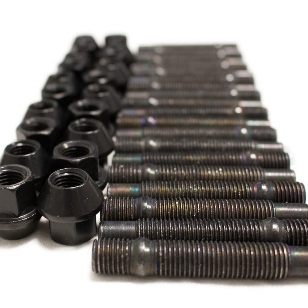 M14 Street 82mm BimmerWorld Wheel Stud/Black Nut Package
