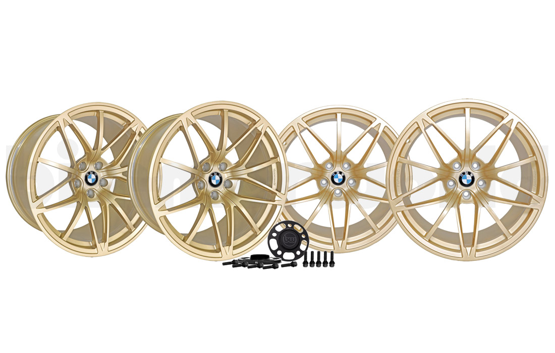 BimmerWorld TA55 19x11 Forged Square Wheel Set, Trophy Gold - G8X M2/M3/M4
