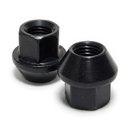 17mm M12x1.5 Zinc Coated Black Wheel Lug Nut